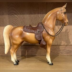 Vintage Breyer Palomino Western Horse Collectible Figure